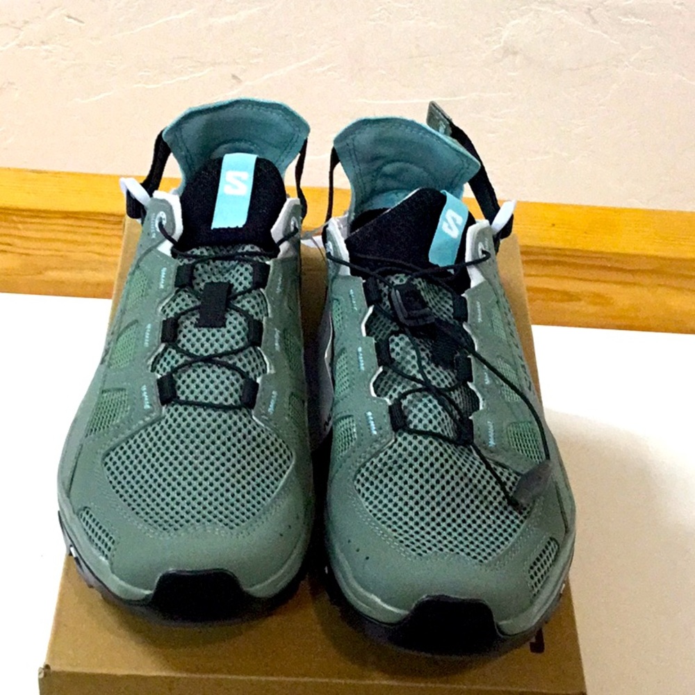 SALOMON Techamphibian 5 Women’s Water Shoes Laurel Wreath/Arctic Ice/Marine Blue